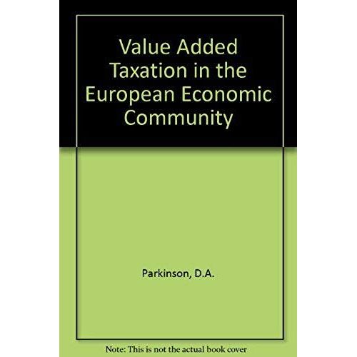 Value-Added Tax In The Eec
