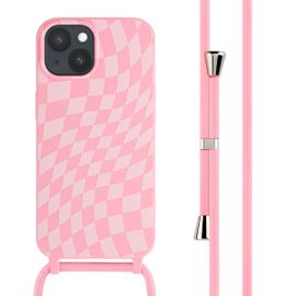 Imoshion Coque Design En Silicone Avec Cordon Iphone 15 Retro Pink