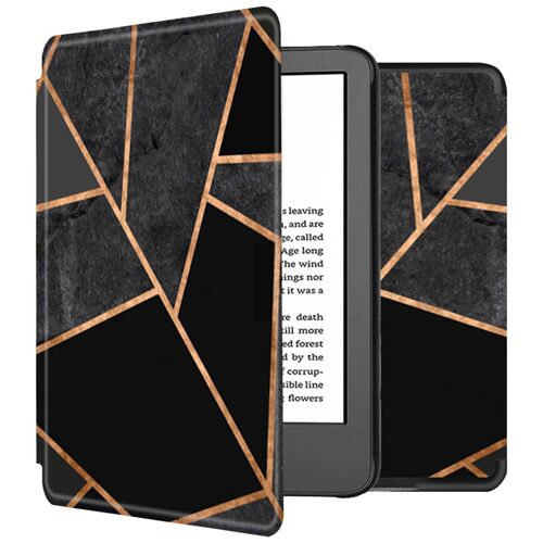 Imoshion Design Slim Hard Case Sleepcover Amazon Kindle (2024) / Amazon Kindle (2022) 11th Gen Black Graphic