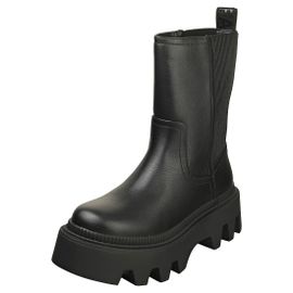 Buffalo Flora Chelsea Hi Vegan Bottes Platesforme Noir