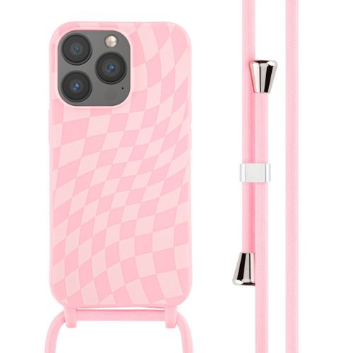 Imoshion Coque Design En Silicone Avec Cordon Iphone 13 Pro Retro Pink