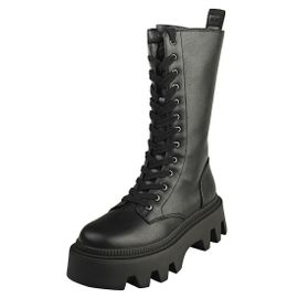 Buffalo Flora Hi Vegan Bottes Platesforme Noir