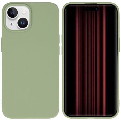 iMoshion Coque Couleur iPhone 15 Olive Green