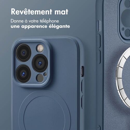 Imoshion Coque Couleur Avec Magsafe Iphone 14 Pro Max Bleu Foncé