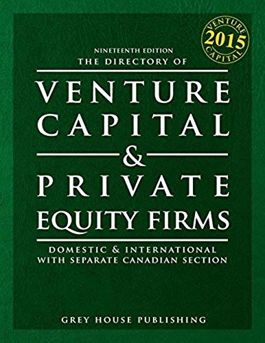 The Directory Of Venture Capital & Private Equity Firms, 2015