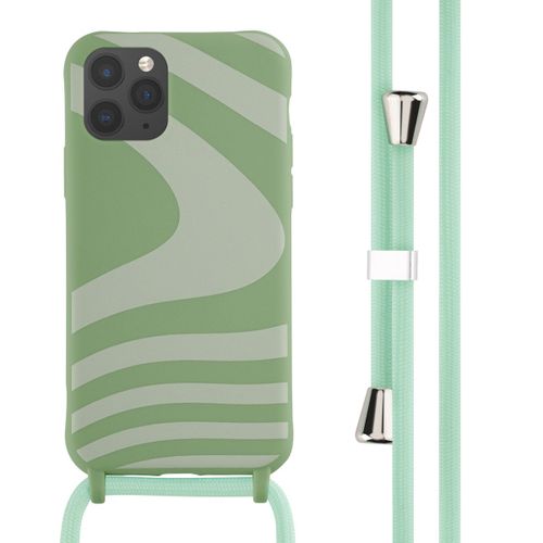 Imoshion Coque Design En Silicone Avec Cordon Iphone 11 Pro Retro Green