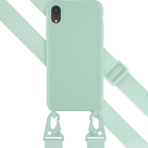 Selencia Coque Silicone Avec Cordon Amovible Iphone Xr Turquoise