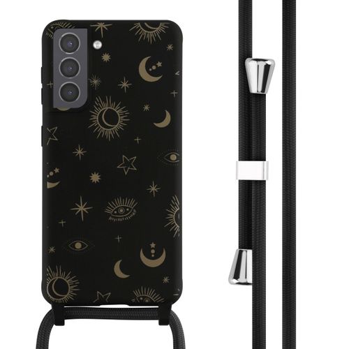 Imoshion Coque Design En Silicone Avec Cordon Samsung Galaxy S21 Sky Black