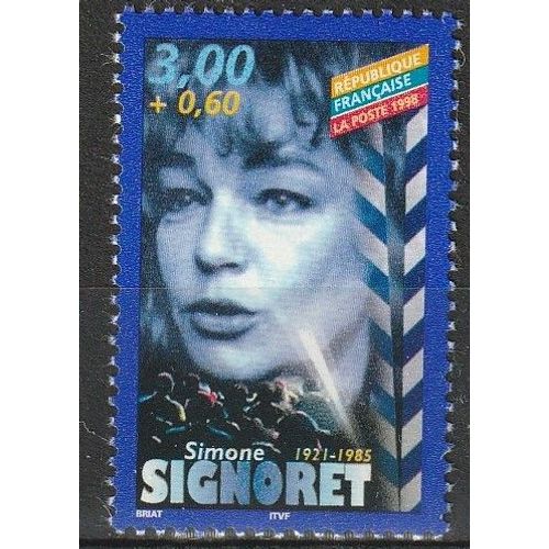 Simone Signoret, Personnages Celebres, Acteurs Du Cinema Francais. Timbre Neuf** 1998 N° 3188