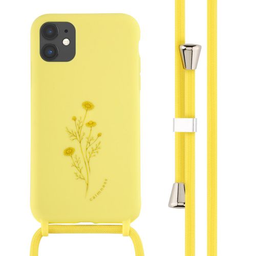 Imoshion Coque Design En Silicone Avec Cordon Iphone 11 Flower Yellow