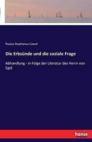 Die Erbsünde Und Die Soziale Frage