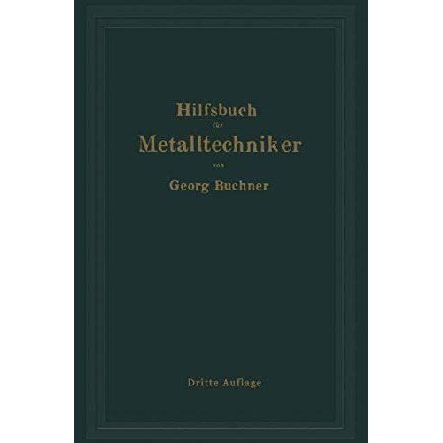 Hilfsbuch Für Metalltechniker