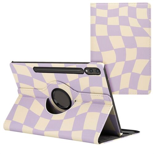 imoshion Coque tablette Design rotatif à 360° Samsung Galaxy Tab S10 Plus / Tab S9 FE Plus / Tab S9 Plus Dancing Cubes