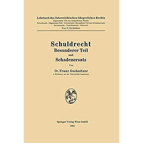 Schuldrecht Besonderer Teil Und Schadenersatz