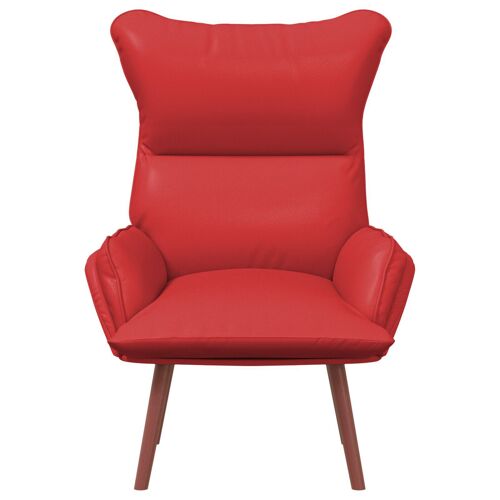 Fauteuil Relaxant Vidaxl Rouge En Cuir Synthétique