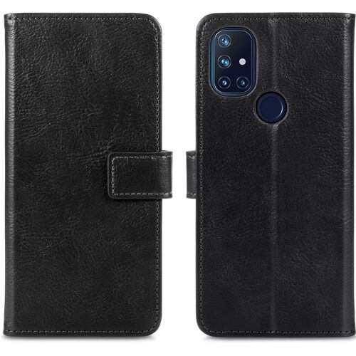 imoshion Étui de télephone portefeuille de luxe OnePlus Nord N10 5G Noir