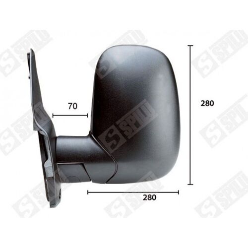 Rétroviseur Gauche Réglage Manuel Bras Court - Ford Transit 2.5 Di 69 06/1994-03/2000