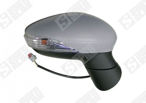 Rétroviseur Droit Electrique Angle Mort À Peindre Avec Clignotant 10 Fiches - Ford Fiesta 1.4 06/2012-12/2016