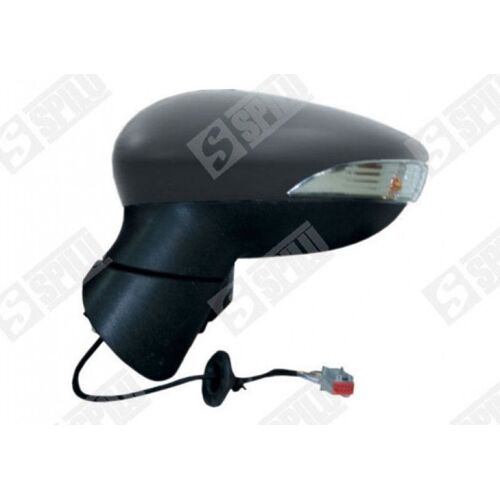 Rétroviseur Gauche Electrique Avec Dégivrage Avec Angle Mort A Peindre 5 Pins Avec Clignotant - Ford Fiesta 1.4 06/2008-05/2012