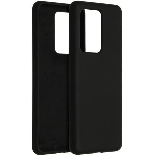 Accezz Coque Liquid Silicone Samsung Galaxy S20 Ultra Noir
