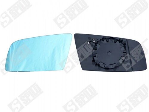 Glace De Rétroviseur Avec Support Côté Passager Et Angle Mort Bleue Avec Dégivrage - Bmw Serie 5 535 D 286 12/2001-03/2010