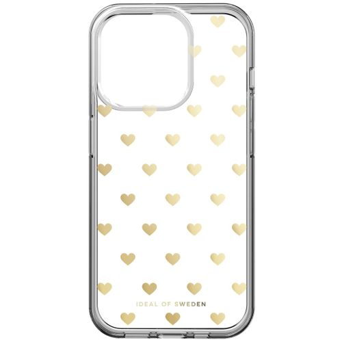 Ideal Of Sweden Coque Clear Iphone 15 Pro Golden Hearts