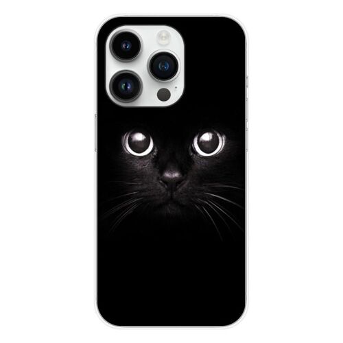 Coque En Silicone - Compatible Apple Iphone 14 Pro - Design Yeux De Chat