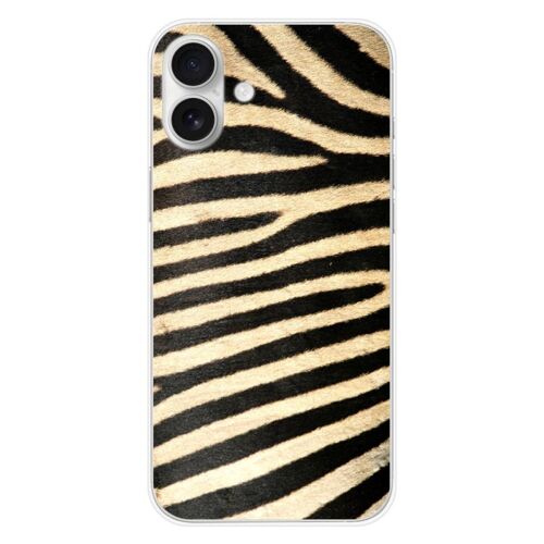 Coque En Silicone - Compatible Apple Iphone 16 Plus - Design Zebre