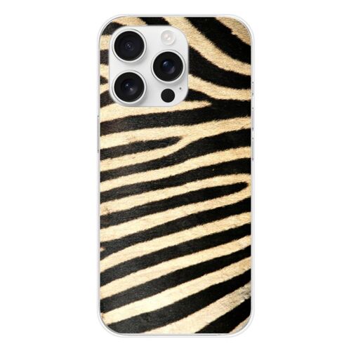 Coque En Silicone - Compatible Apple Iphone 16 Pro - Design Zebre