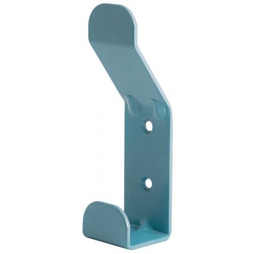 Patère double type F10555 - en acier laqué - H 140 x L 38 x P 37 mm - bleu DEVISMES
