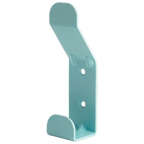 Patère double type F10555 - en acier laqué - H 140 x L 38 x P 37 mm - vert DEVISMES