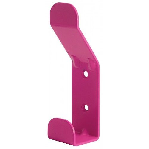 Patère double type F10555 - en acier laqué - H 140 x L 38 x P 37 mm - fuchsia DEVISMES