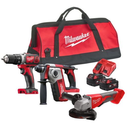 MILWAUKEE Pack 3 outils 18V 2x5Ah BLPP3C-502B - 4933498166