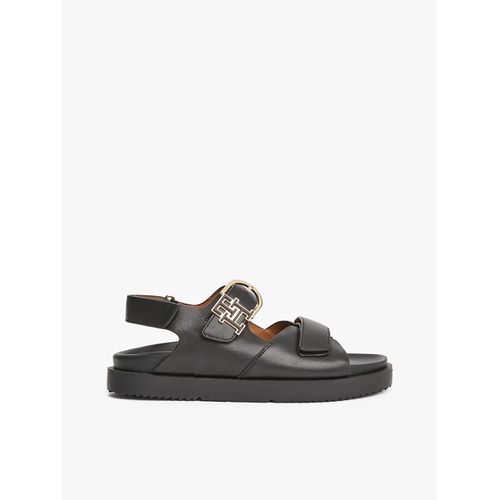 Sandales En Cuir Semelle Crantée Leather Sporty Sandal/black