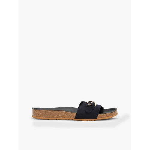 Sandales Ajustables En Daim Soft Suede Adjustable Mule/space Blue