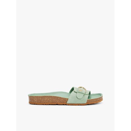 Sandales Ajustables En Daim Soft Suede Adjustable Mule/flora