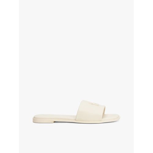 Mules En Cuir Monogramme Th Th Logo Hardware Leather Mule/muslin