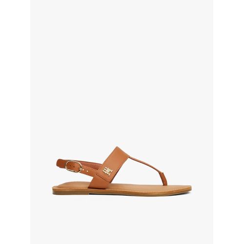 Sandales En Cuir Entredoigt Leather Thong Sandal/cinnamon Bark