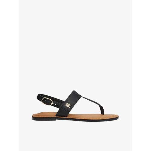 Sandales En Cuir Entredoigt Leather Thong Sandal/black