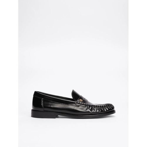 Mocassins En Cuir Monogramme Th Loafer Abrasivato Leather/black