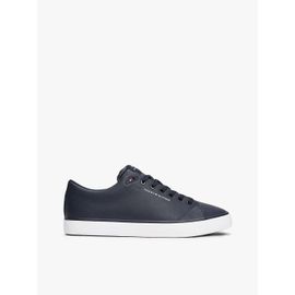 Baskets Logo Gaufré Th Hi Vulc Core Low Lth Ii Ess/navy Blue