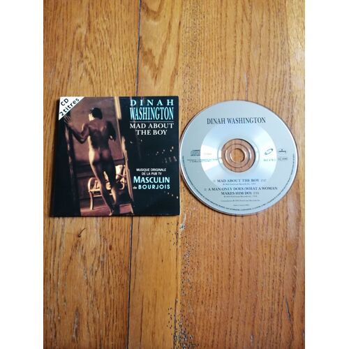 Cd Single Dinah Washington Bof Pub Tv Bourgeois " Mad About The Boy "2 Titres 1993 ,Sexy Pochette Cartonnée