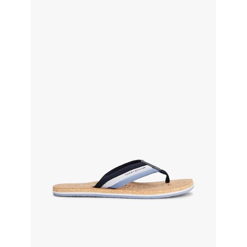 Tongs Avec Assise Plantaire En Liège Hilfiger Cork Beach Sandal/navy Blue