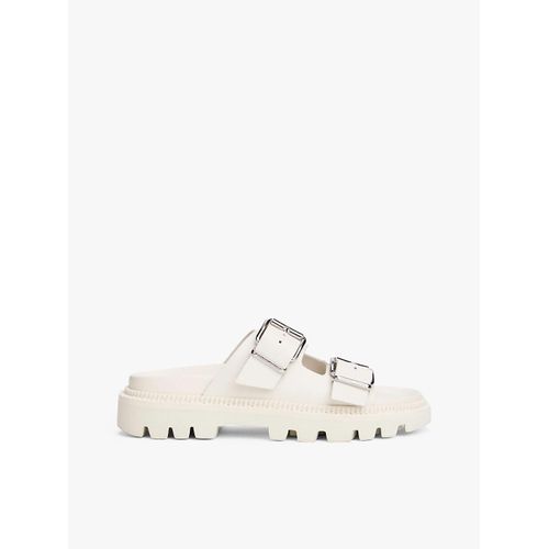 Sandales En Cuir Crantées Double Bride Tjw Double Strap Sandal/ivory