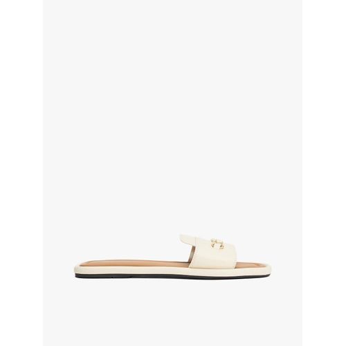 Mules En Cuir Détail Mors Leather Horsebit Mule/muslin