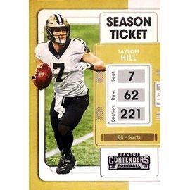 72 Taysom Hill New Orleans Saints - Panini Contenders Season Ticket Football Us Nfl 2021