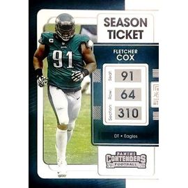 81 Fletcher Cox Philadelphia Eagles - Panini Contenders Season Ticket Football Us Nfl 2021
