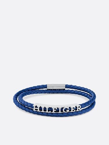 Bracelet En Cuir Tressé Bleu Bryan Bracelet/Blue