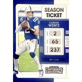 41 Carson Wentz Indianapolis Colts - Panini Contenders Season Ticket Football Us Nfl 2021