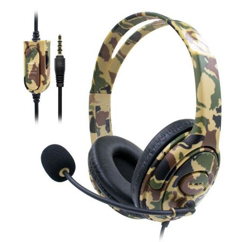 Wire Game Headphones Casque de studio avec casque d'enregistrement Shareport Monitor pour bureau à domicile, vert